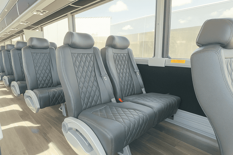 interior of Charter Bus Rental Owensboro charter bus